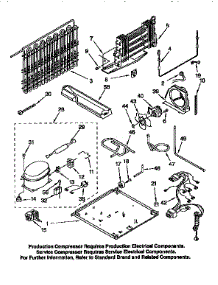 Unit parts for Kenmore Refrigerator 106.9650683 (1069650683, 106 9650683) from AppliancePartsPros.com