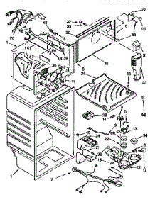 Liner parts for Kenmore Refrigerator 106.9750613 (1069750613, 106 9750613) from AppliancePartsPros.com