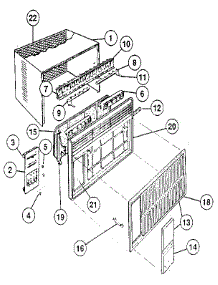 Grille parts for Kenmore Heat Pump System 81235 from AppliancePartsPros.com