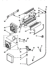 Icemaker parts for Kenmore Refrigerator 106.9650512 (1069650512, 106 9650512) from AppliancePartsPros.com