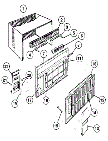 Cabinet parts for Kenmore Heat Pump System 81050 from AppliancePartsPros.com