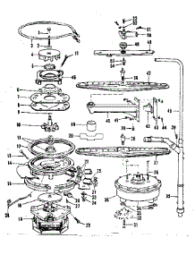 Motor, Heater, And Spray Arm Details parts for Kenmore Dishwasher 566.1558580 (5661558580, 566 1558580) from AppliancePartsPros.com