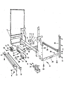 Frame Details parts for Kenmore Dishwasher 566.1558580 (5661558580, 566 1558580) from AppliancePartsPros.com