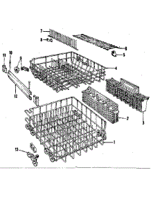 Rack Details parts for Kenmore Dishwasher 566.1558580 (5661558580, 566 1558580) from AppliancePartsPros.com