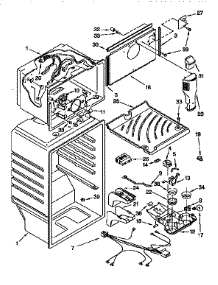 Liner parts for Kenmore Refrigerator 106.9650483 (1069650483, 106 9650483) from AppliancePartsPros.com