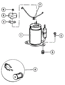 Compressor parts for Kenmore Heat Pump System 81120 from AppliancePartsPros.com