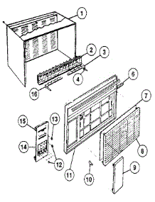 Cabinet parts for Kenmore Heat Pump System 81120 from AppliancePartsPros.com
