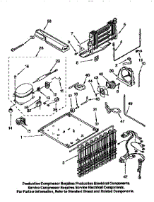 Unit parts for Kenmore Refrigerator 106.9650483 (1069650483, 106 9650483) from AppliancePartsPros.com