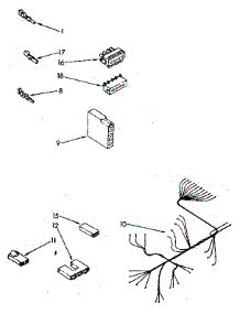 Wiring Harness parts for Kenmore Dishwasher 193.85 / 1988 (19385 / 1988, 193 85 / 1988) from AppliancePartsPros.com