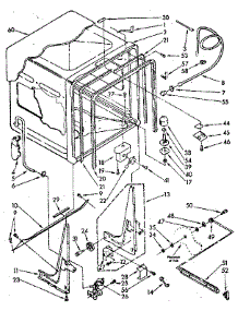 Tub parts for Kenmore Dishwasher 193.85 / 1988 (19385 / 1988, 193 85 / 1988) from AppliancePartsPros.com