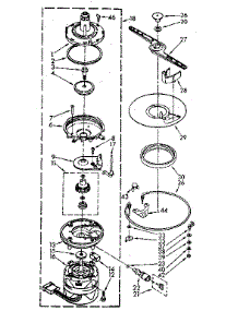 Pump And Motor parts for Kenmore Dishwasher 193.85 / 1988 (19385 / 1988, 193 85 / 1988) from AppliancePartsPros.com
