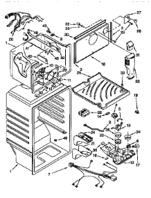 Liner parts for Kenmore Refrigerator 106.9658625 (1069658625, 106 9658625) from AppliancePartsPros.com