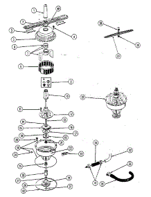 Motor Assembly - Pump parts for Kenmore Dishwasher 195.95 / 1988 (19595 / 1988, 195 95 / 1988) from AppliancePartsPros.com