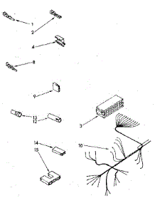 Wiring Harness parts for Kenmore Dishwasher 195.85 / 1988 (19585 / 1988, 195 85 / 1988) from AppliancePartsPros.com