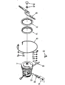 Heater, Pump And Lower Sprayarm parts for Kenmore Dishwasher 199.85 / 1988 (19985 / 1988, 199 85 / 1988) from AppliancePartsPros.com