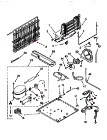 Unit parts for Kenmore Refrigerator 106.9750312 (1069750312, 106 9750312) from AppliancePartsPros.com