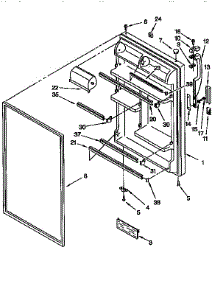 Refrigerator Door parts for Kenmore Refrigerator 106.9658282 (1069658282, 106 9658282) from AppliancePartsPros.com