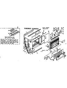 Cabinet Parts parts for Kenmore Heat Pump System 106.66740 (10666740, 106 66740) from AppliancePartsPros.com