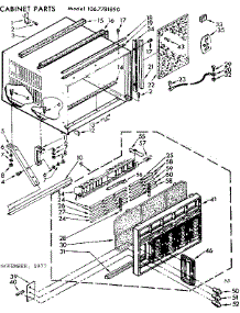 Cabinet Parts parts for Kenmore Heat Pump System 106.7781890 (1067781890, 106 7781890) from AppliancePartsPros.com