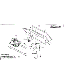 Gas Burners And Manifold parts for Kenmore Furnace 867.762131 (867762131, 867 762131) from AppliancePartsPros.com