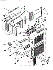 Cabinet parts for Kenmore Heat Pump System 106.9761290 (1069761290, 106 9761290) from AppliancePartsPros.com