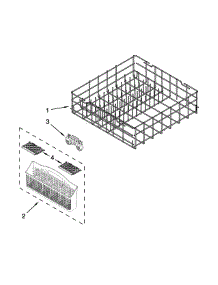 Lower Rack Parts parts for Kenmore Dishwasher 665.15119K218 (66515119K218, 665 15119K218) from AppliancePartsPros.com