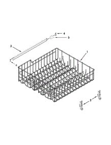 Upper Rack And Track Parts parts for Kenmore Dishwasher 665.13004N510 (66513004N510, 665 13004N510) from AppliancePartsPros.com
