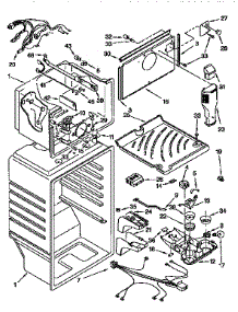 Liner parts for Kenmore Refrigerator 106.9651713 (1069651713, 106 9651713) from AppliancePartsPros.com
