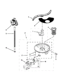 Pump, Washarm And Motor Parts parts for Kenmore Dishwasher 665.13073K217 (66513073K217, 665 13073K217) from AppliancePartsPros.com