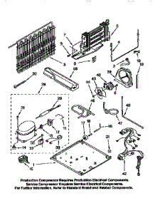 Unit parts for Kenmore Refrigerator 106.9651713 (1069651713, 106 9651713) from AppliancePartsPros.com