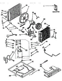Unit Parts parts for Kenmore Heat Pump System 106.9722192 (1069722192, 106 9722192) from AppliancePartsPros.com