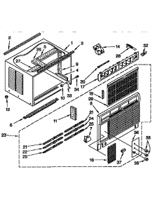 Cabinet Parts parts for Kenmore Heat Pump System 106.9722192 (1069722192, 106 9722192) from AppliancePartsPros.com