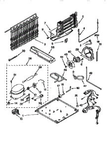 Unit parts for Kenmore Refrigerator 106.9750612 (1069750612, 106 9750612) from AppliancePartsPros.com