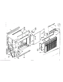 Cabinet Parts parts for Kenmore Heat Pump System 106.69660 (10669660, 106 69660) from AppliancePartsPros.com