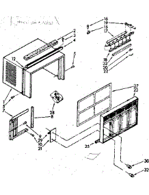 Cabinet Parts parts for Kenmore Heat Pump System 106.7770750 (1067770750, 106 7770750) from AppliancePartsPros.com