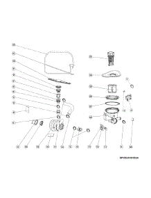 Motor And Pump parts for Kenmore Dishwasher 587.12332510A (58712332510A, 587 12332510A) from AppliancePartsPros.com