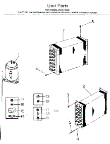 Unit Parts parts for Kenmore Heat Pump System 253.8730841 (2538730841, 253 8730841) from AppliancePartsPros.com