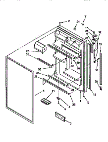 Refrigerator parts for Kenmore Refrigerator 106.9650613 (1069650613, 106 9650613) from AppliancePartsPros.com