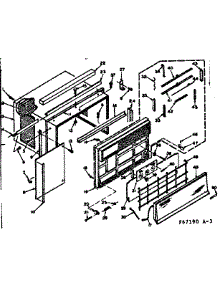Cabinet Parts parts for Kenmore Heat Pump System 106.67190 (10667190, 106 67190) from AppliancePartsPros.com