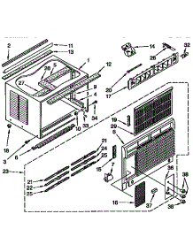 Cabinet Parts parts for Kenmore Heat Pump System 106.9721571 (1069721571, 106 9721571) from AppliancePartsPros.com