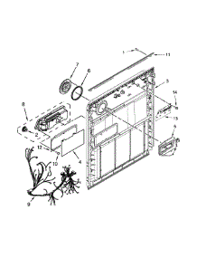 Inner Door Parts parts for Kenmore Dishwasher 665.13099N412 (66513099N412, 665 13099N412) from AppliancePartsPros.com