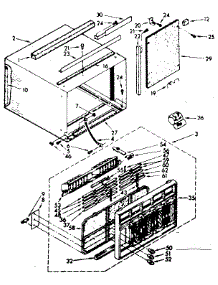 Cabinet Parts parts for Kenmore Heat Pump System 106.8701180 (1068701180, 106 8701180) from AppliancePartsPros.com