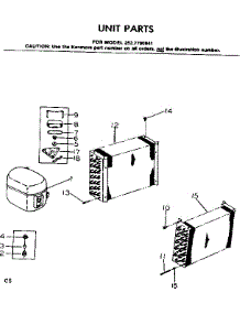 Unit Parts parts for Kenmore Heat Pump System 253.7790841 (2537790841, 253 7790841) from AppliancePartsPros.com