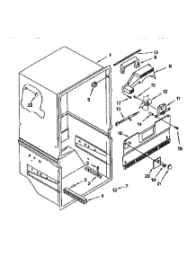 Liner parts for Kenmore Refrigerator 106.9651810 (1069651810, 106 9651810) from AppliancePartsPros.com