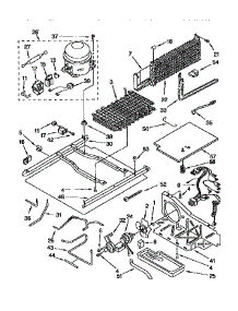Unit parts for Kenmore Refrigerator 106.9651810 (1069651810, 106 9651810) from AppliancePartsPros.com