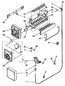 Icemaker parts for Kenmore Refrigerator 106.9658283 (1069658283, 106 9658283) from AppliancePartsPros.com