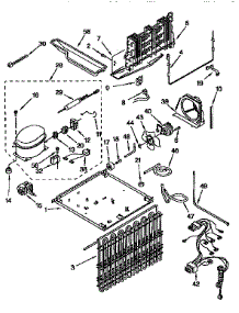 Unit parts for Kenmore Refrigerator 106.9658283 (1069658283, 106 9658283) from AppliancePartsPros.com