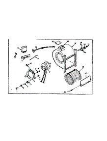 H-Q Blower Assembly parts for Kenmore Furnace 867.76383 (86776383, 867 76383) from AppliancePartsPros.com