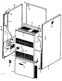 Control Box parts for Kenmore Furnace 867.762340 (867762340, 867 762340) from AppliancePartsPros.com