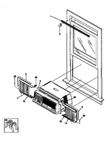 Window Mounting parts for Kenmore Heat Pump System 253.9750610 (2539750610, 253 9750610) from AppliancePartsPros.com